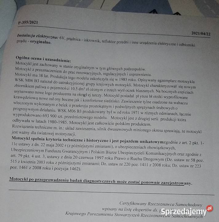 Wsk m06b3 125 k B zamiana 125 łańcuch lubelskie