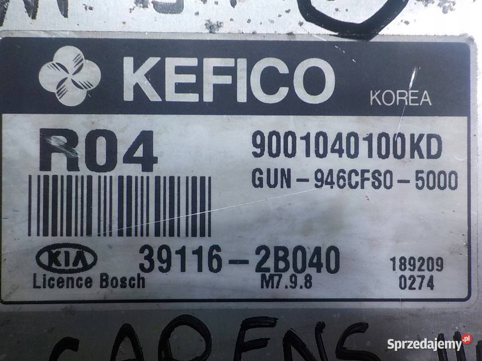 KIA CARENS III 16 B 09r 5D Sterownik komputer osobowe Suków