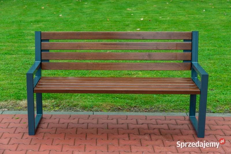 Ławka miejska parkowa ogrodowa stalowa Gorlice