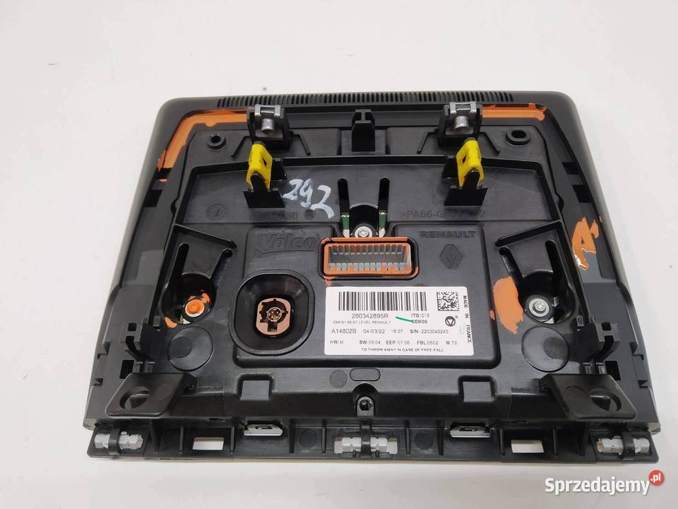 WYŚWIETLACZ 280342895R Renault Captur II 2019