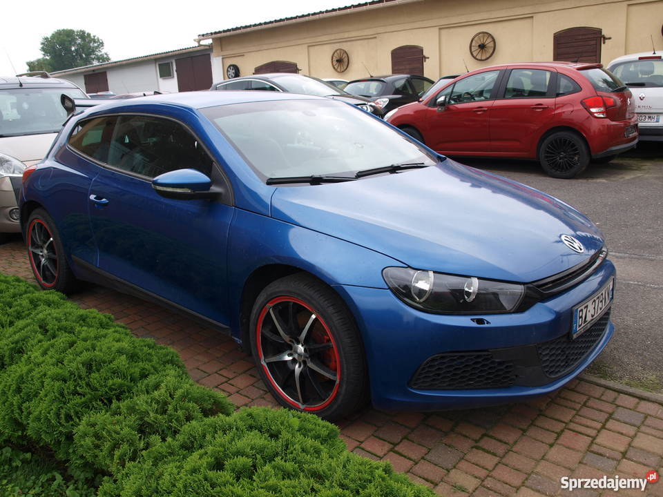 VW Scirocco 20 TDi 200 koni niebieski SPORT garażowany Kalisz