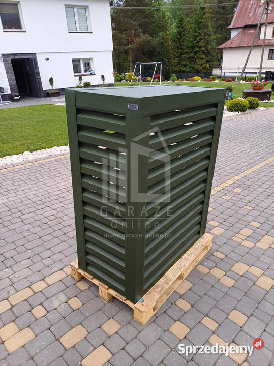 Osłona pompy ciepła 90x40x150 zielona ID482 Instalacje Konin