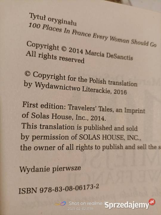Tysiąc miejsc we Francji unikat okazy Księgarnia Warszawa