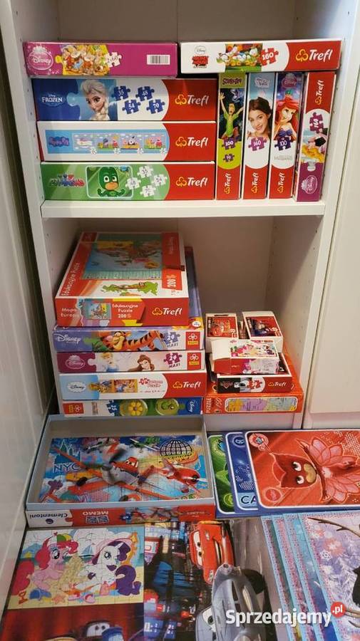 Duża kolekcja puzzli dzieci Trefl Disney i inne Kielce