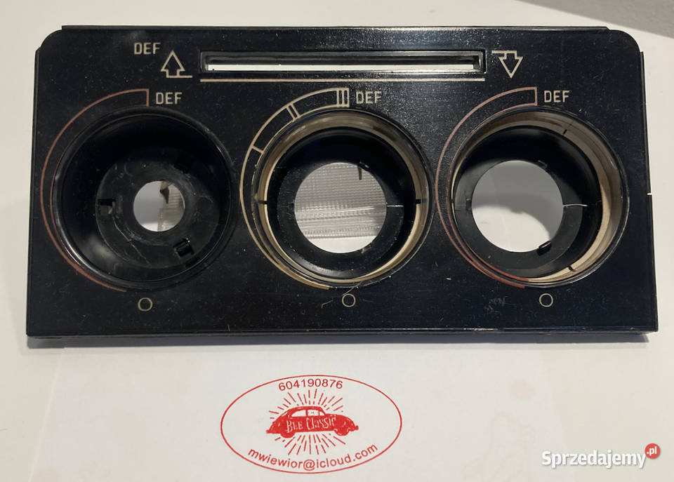 Mercedes Benz W123 panel wentylacji ogrzewania Poznań