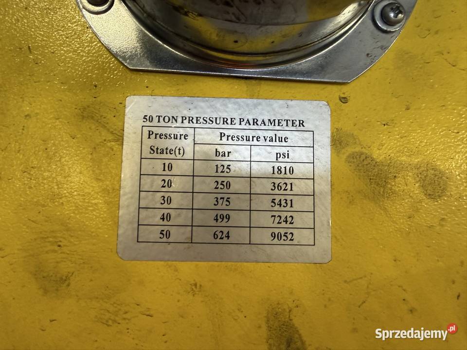 Prasa hydrauliczna warsztatowa 50 TON Zabrze