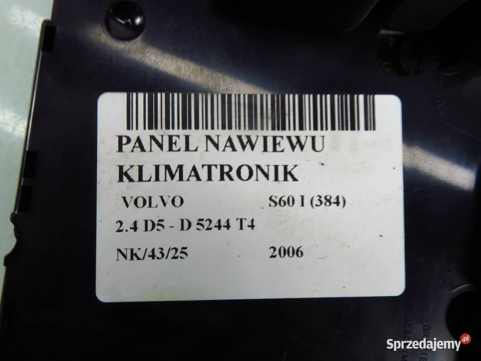KLIMATRONIK VOLVO S60 I 384 30746022 małopolskie sprzedam