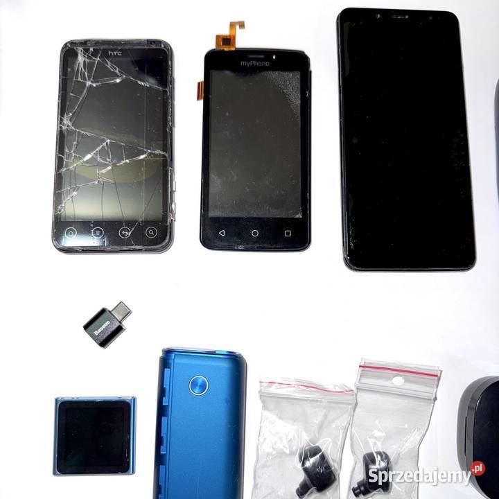 Zestaw elektroniki telefony urządzenia słuchawki Warszawa sprzedam