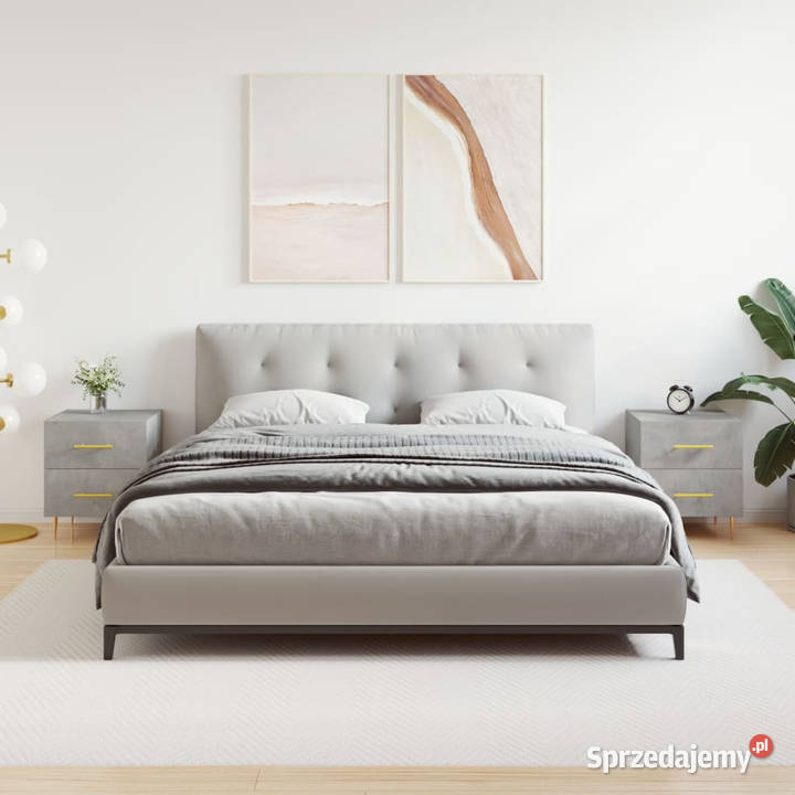 Szafki nocne 2 szarość betonu 40x35x475 WM827285 Warszawa