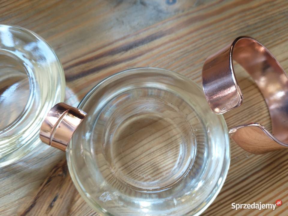 Komplet bransoletka obrączka miedź rękodzieło Łódź