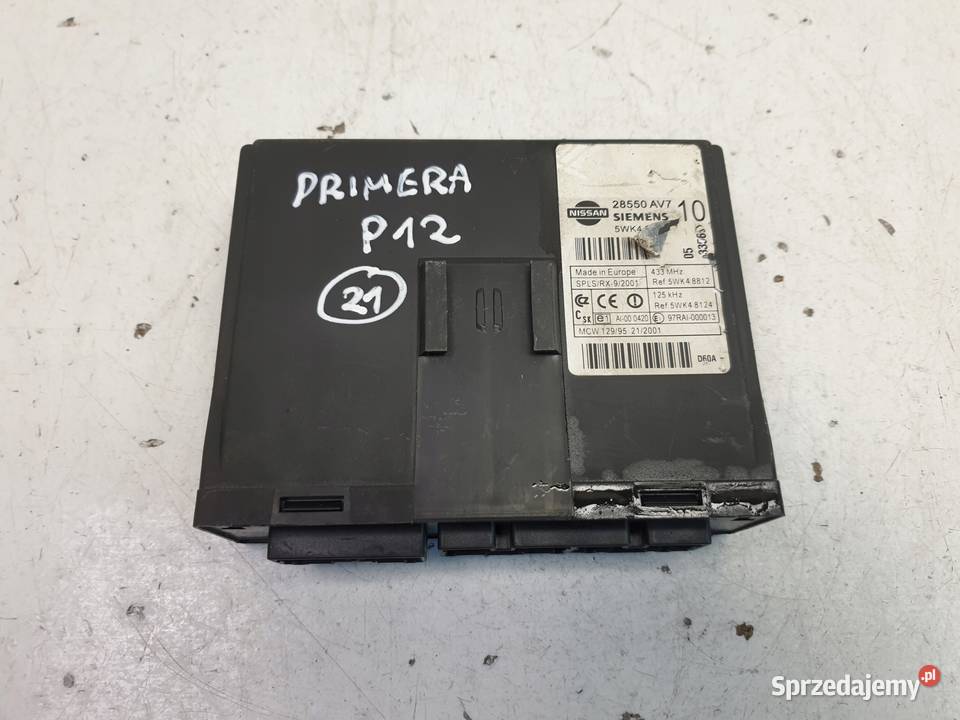 Nissan Primera P12 MODUŁ KOMFORTU 68260 AV600 lubelskie Chełm
