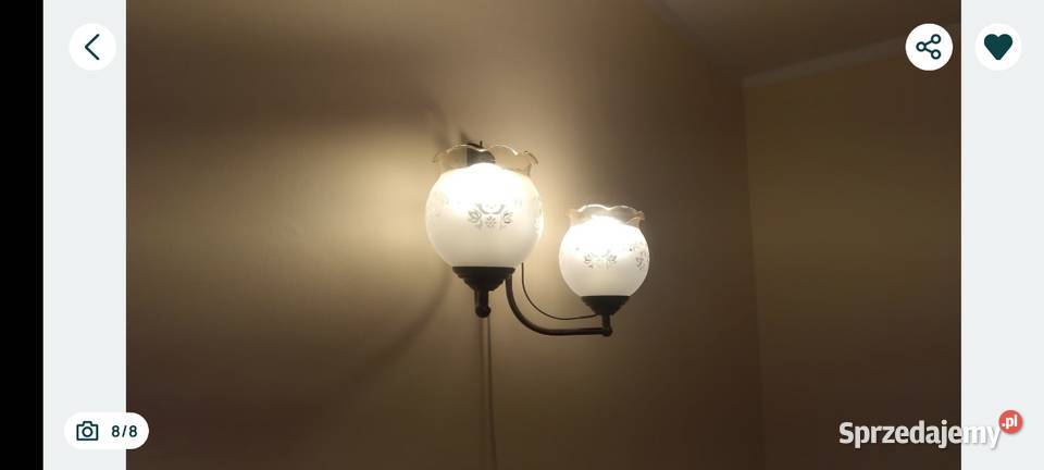 Żyrandol i kinkiet vintage