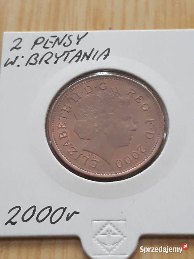 2 Pensy W Brytania 2000 r Numizmatyka Konin