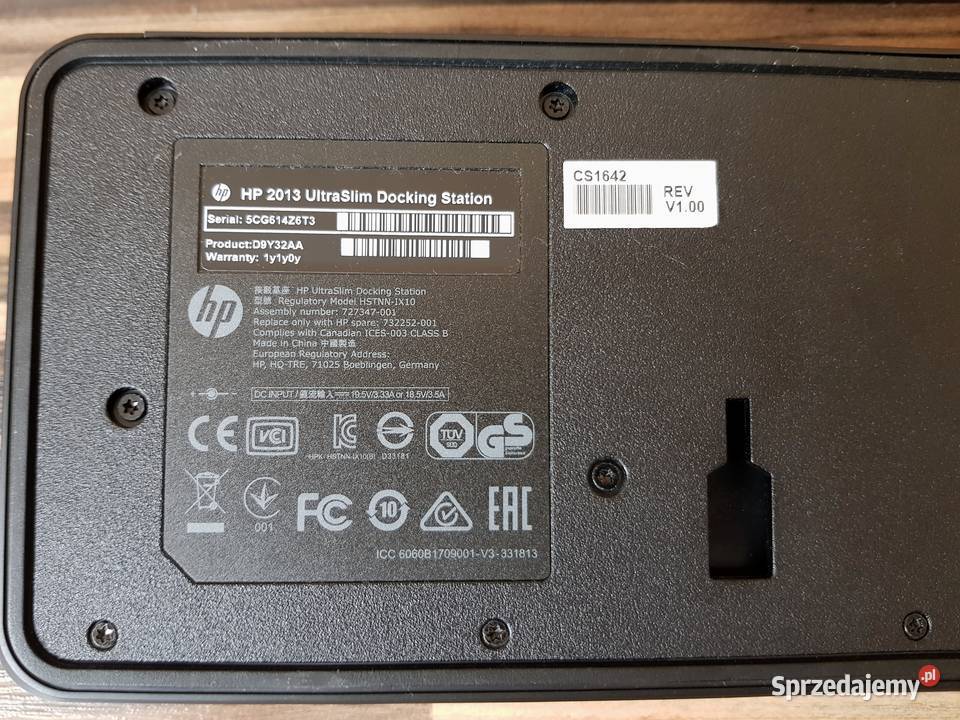 Stacja dokująca HP 2013 Ultra Slim D9Y32AA stacje dokujące mazowieckie Warszawa sprzedam