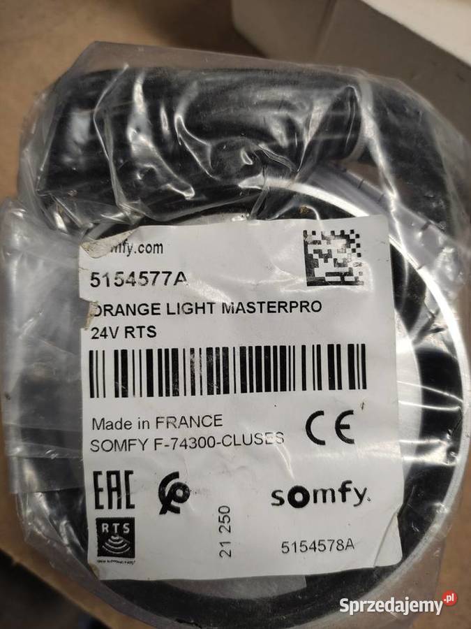 Nowa lampa Somfy Master Pro 24V z anteną sprzedam