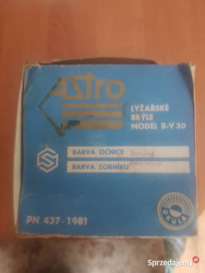 Okulary narciarskie stan nowy firmy Astro Katowice