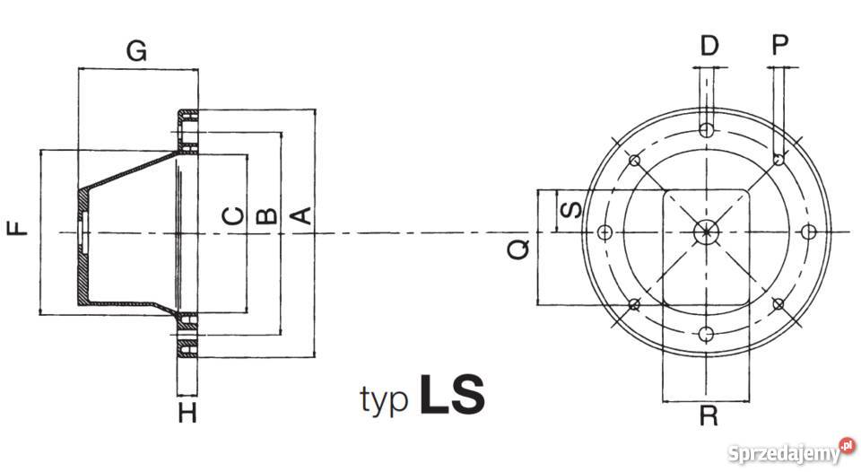 Kołnierz LS252 Łącznik silnika z pompą 22 4 GR2 kujawsko-pomorskie Solec Kujawski