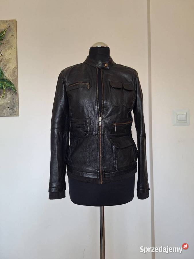 Piękna kurtka owcza skóra naturalna z Promod Kraków