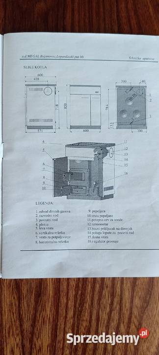 Piec 20 kw MEGAL angielka Kraków sprzedam