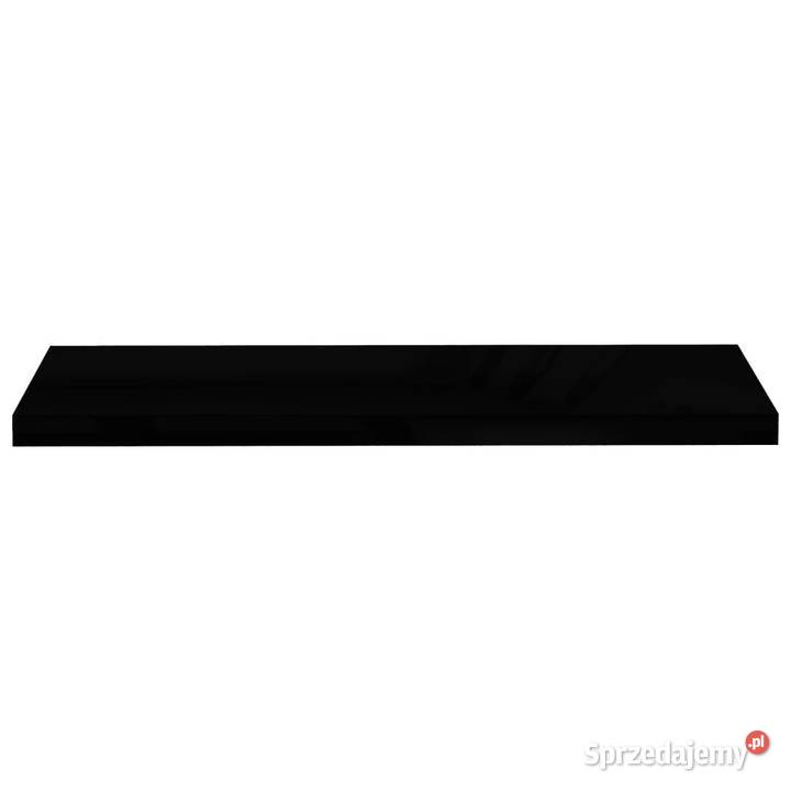 Półki ścienne 2 wysoki połysk czarne 90x235x38 mazowieckie Warszawa