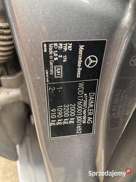 MercedesBenz Klasa A W176 18 Mercedes a180 CDI elektrycznie ustawiane fotele zachodniopomorskie
