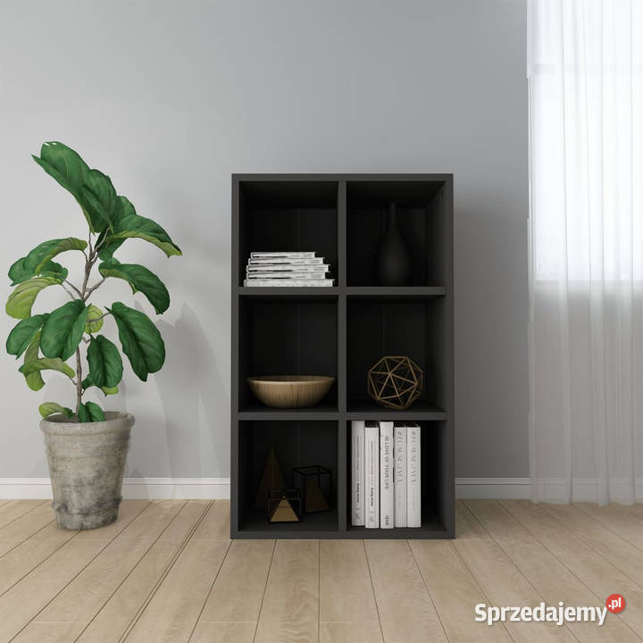 Regał na książkiszafka czarny 66x30x98 WM800343 Warszawa