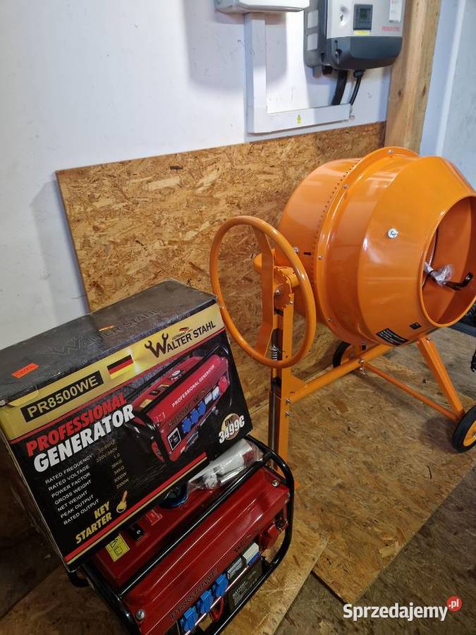 Zestaw agregat prądotwórczy z Betoniarką wielkopolskie Głogowa sprzedam
