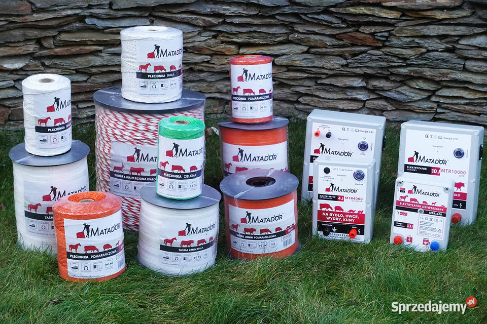 Pastuch elektryczny DRUT plecionka TAŚMA Cieśle