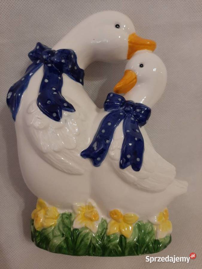 Ceramiczna figurka kaczuszkagąska pojemnik do Inowrocław