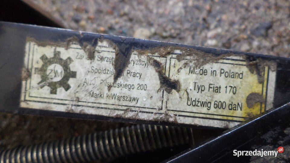 Lewarek podnośnik samochodowy typ FIAT 170 Starogard Gdański