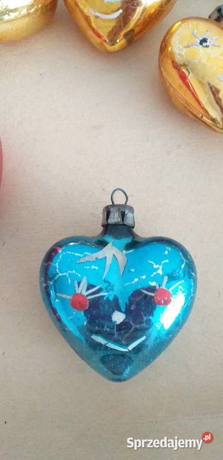 Bombki serduszka prl Pozostałe Przedbórz