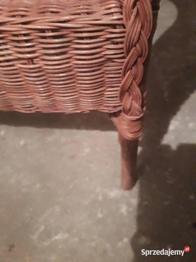 fotel wiklinowy kolor borowo brązowy Warszawa