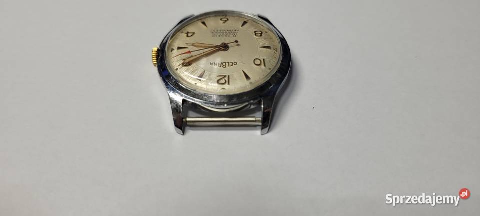 DELBANA szwajcarski zegarek z lat 50tych model Sosnowiec