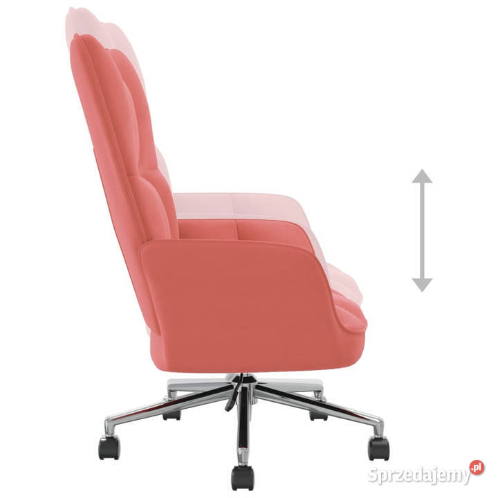 Fotel różowy obity aksamitem WM328165 Warszawa