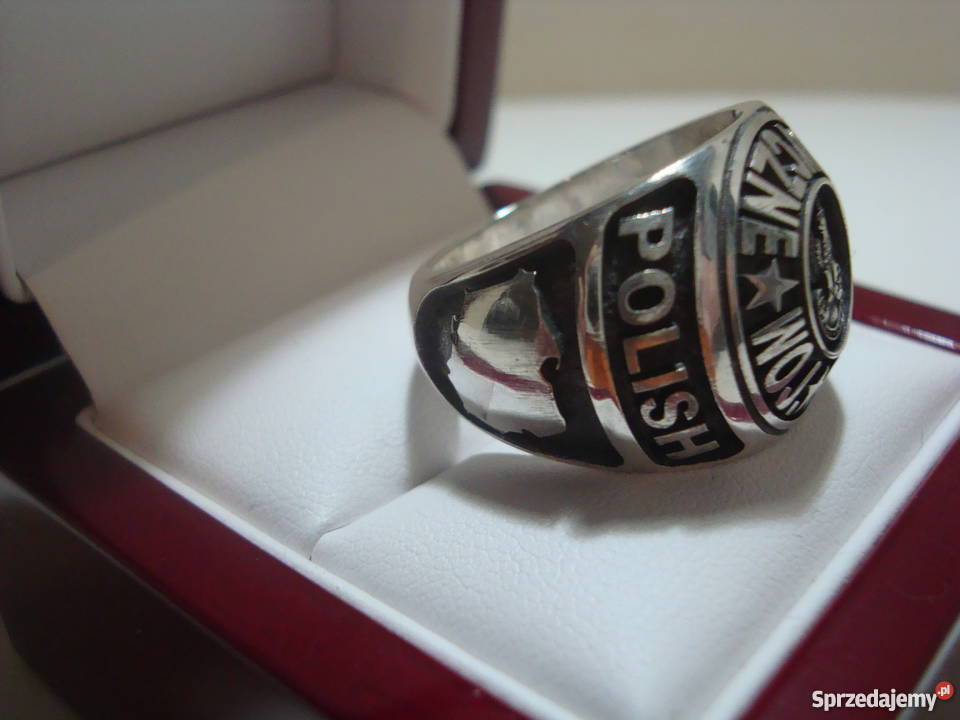 Pierścień Wojskowej Służby Medycznej srebrne kujawsko-pomorskie Bydgoszcz sprzedam