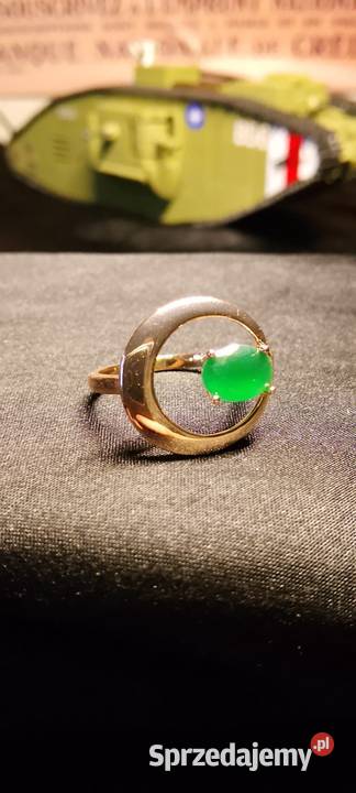 Pierścionek 585RG pozłacany Bielawa