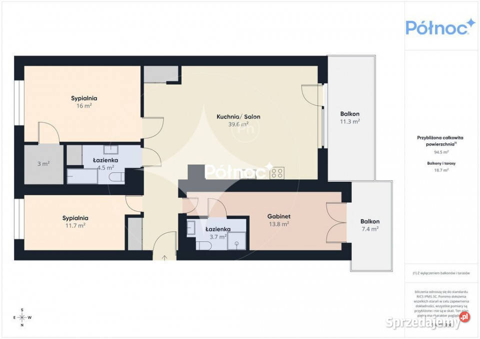 Ełk Miłosza 7 3 piętro 4 pokoje 2 balkony