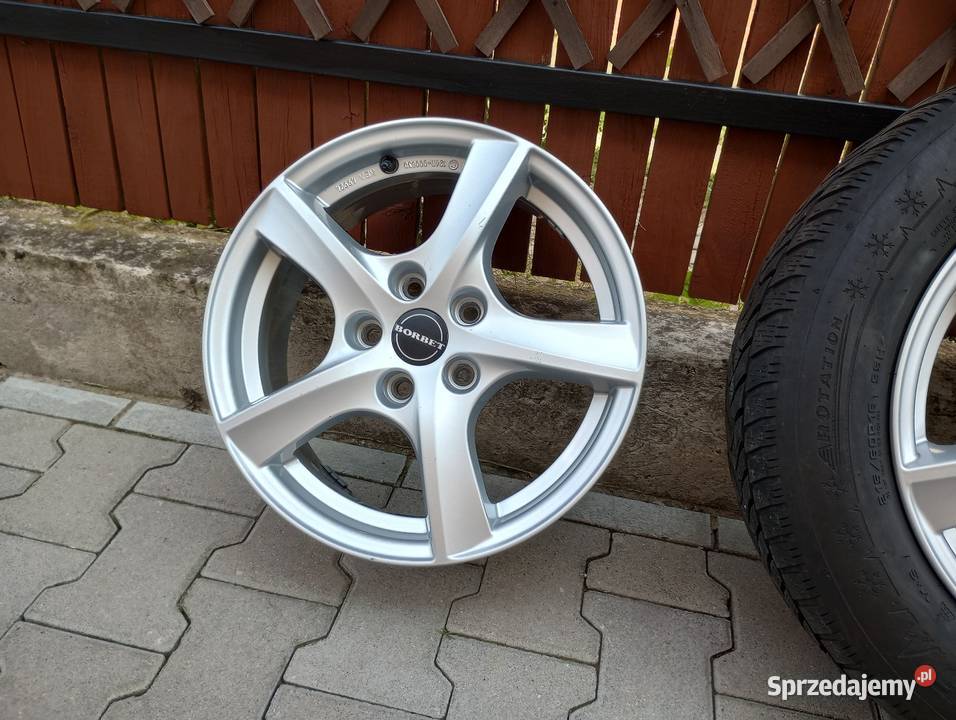Alufelgi Borbet 5x108 16 Ford Mondeo Focus S Średnica 16"
