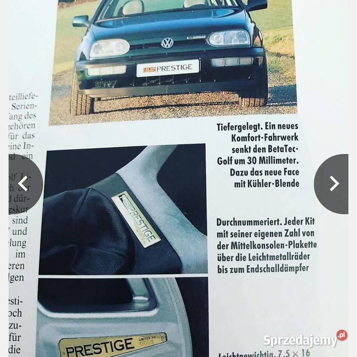 Gałka zmiany biegów golf mk3 Prestige VW Warszawa sprzedam