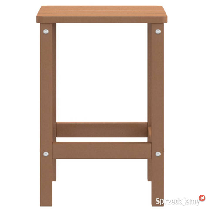 Stolik ogrodowy Adirondack brązowy 38x38x46 HDPE mazowieckie Warszawa
