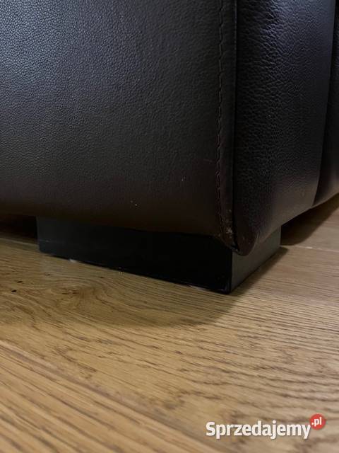 komplet wypoczynkowy dwie kanapy skóra naturalna Głogów Małopolski