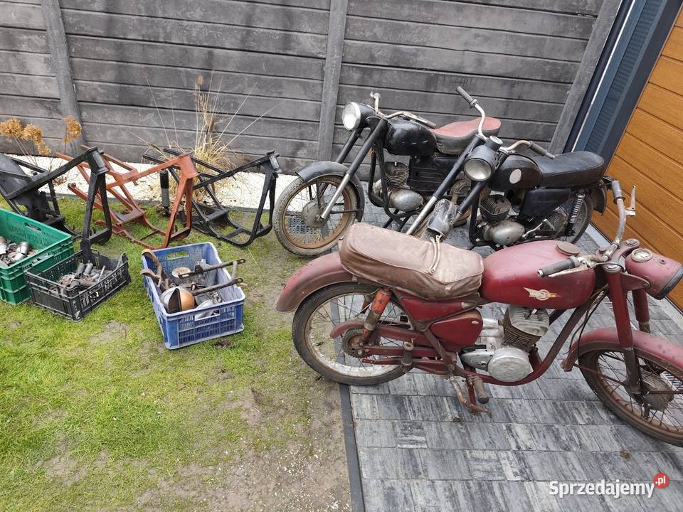 Zestaw 3 wsk 125 b1 B3 z2 ramy plus części 222222km Nekla