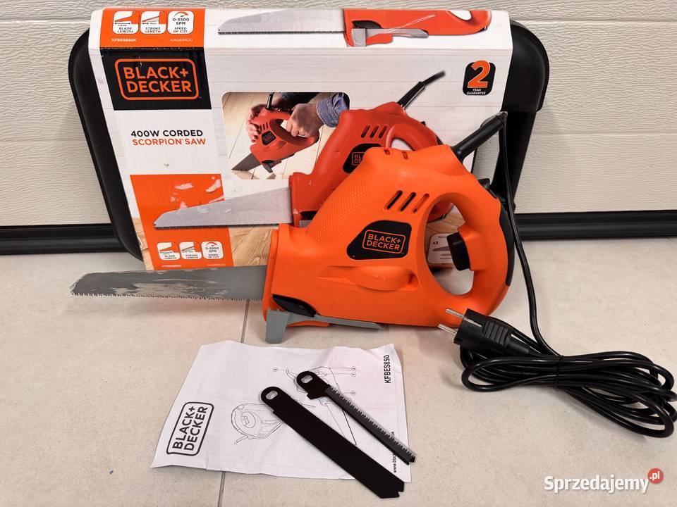 Piła szablasta Black Decker KFBES850 2024r 400W łódzkie Lesieniec