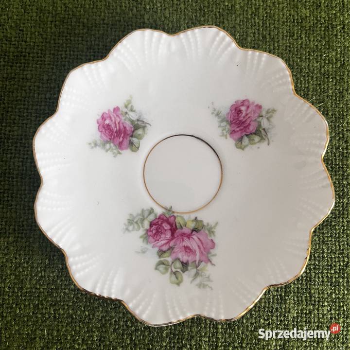 Filiżanki do espresso z różą 3 Porcelana i szkło małopolskie