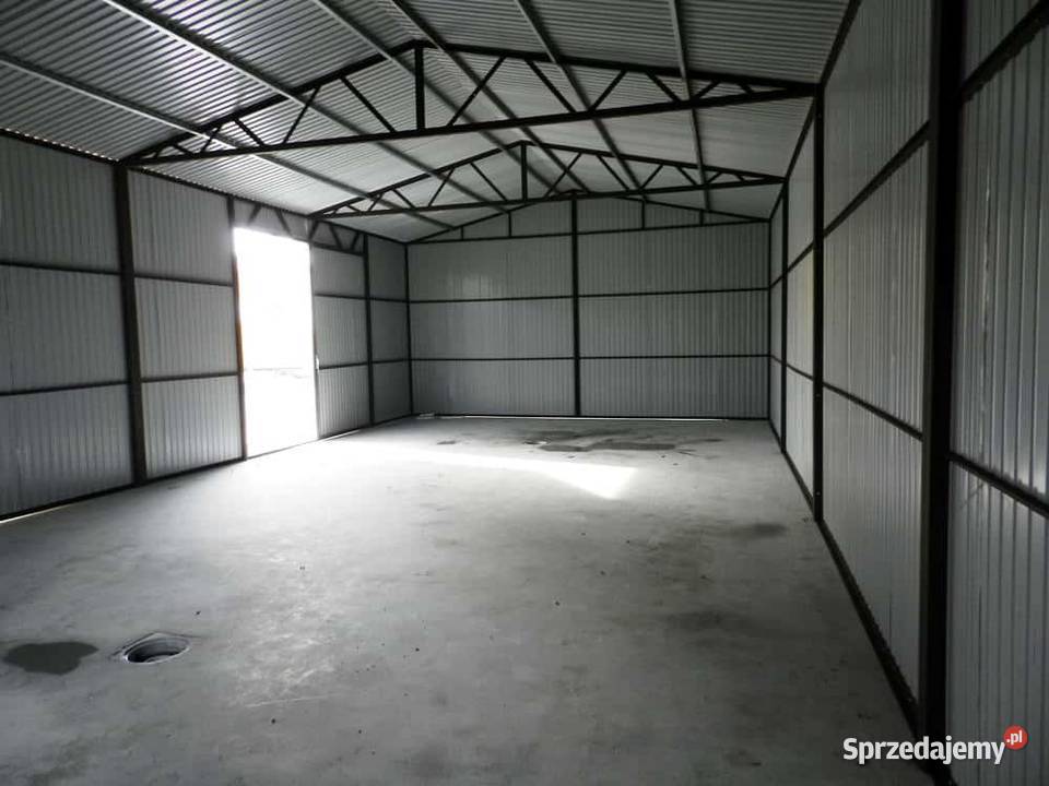 Blaszana montowana hala 612 m biała sprzedam