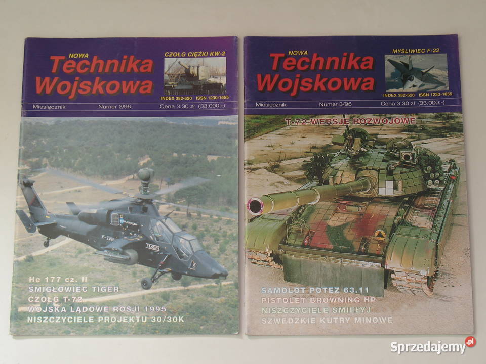 Technika Wojskowa rocznik 1996 10 numerów sprzedam