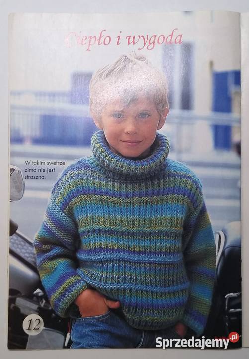 Dama w swetrze 122013 szydełko druty Gdańsk