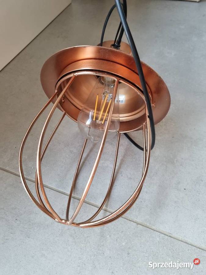 2 lampki wiszące różowe złotometal Bydgoszcz