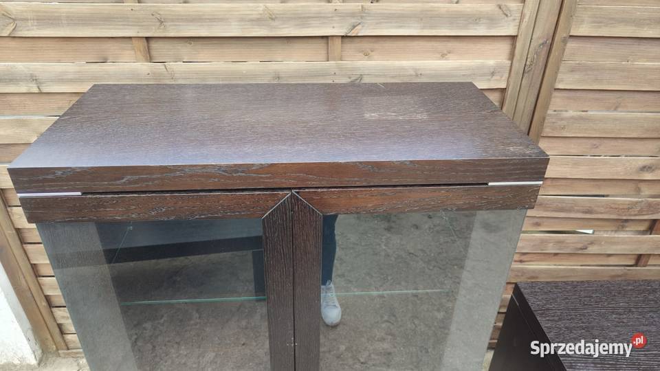 Witryna IMOLA Swarzędzkie Meble wenge WYPRZEDAŻ Kredensy i witryny Warszawa