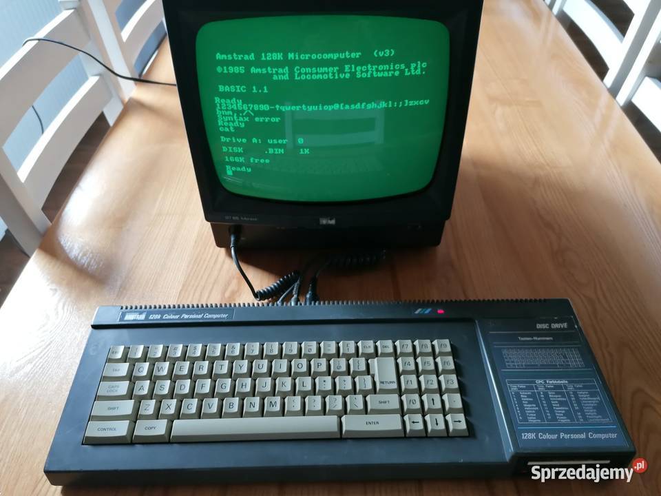 Sprzedam 2 x Amstrad CPC 6128 z unikatową Baranów sprzedam